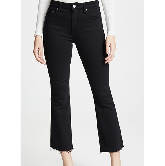 Trave Denim - TRAVE Black Denim Colette Kick Flare Jeans - 28